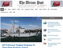Tablet Screenshot of africanpost.com